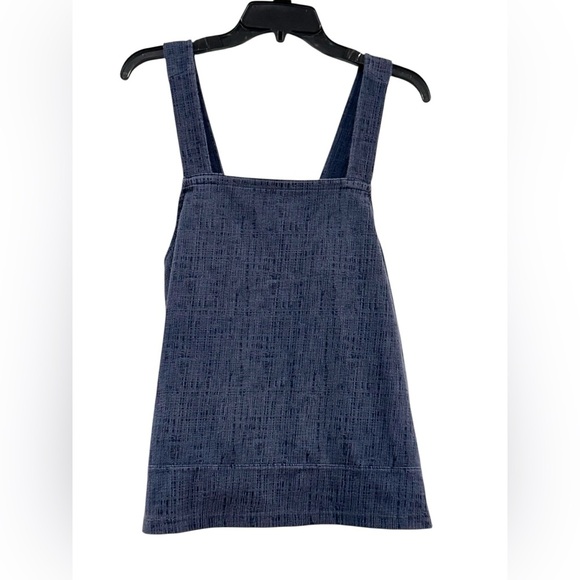 Women’s Madewell Blue Apron Baby Doll Cross Back Tank Top: Large - Picture 1 of 7